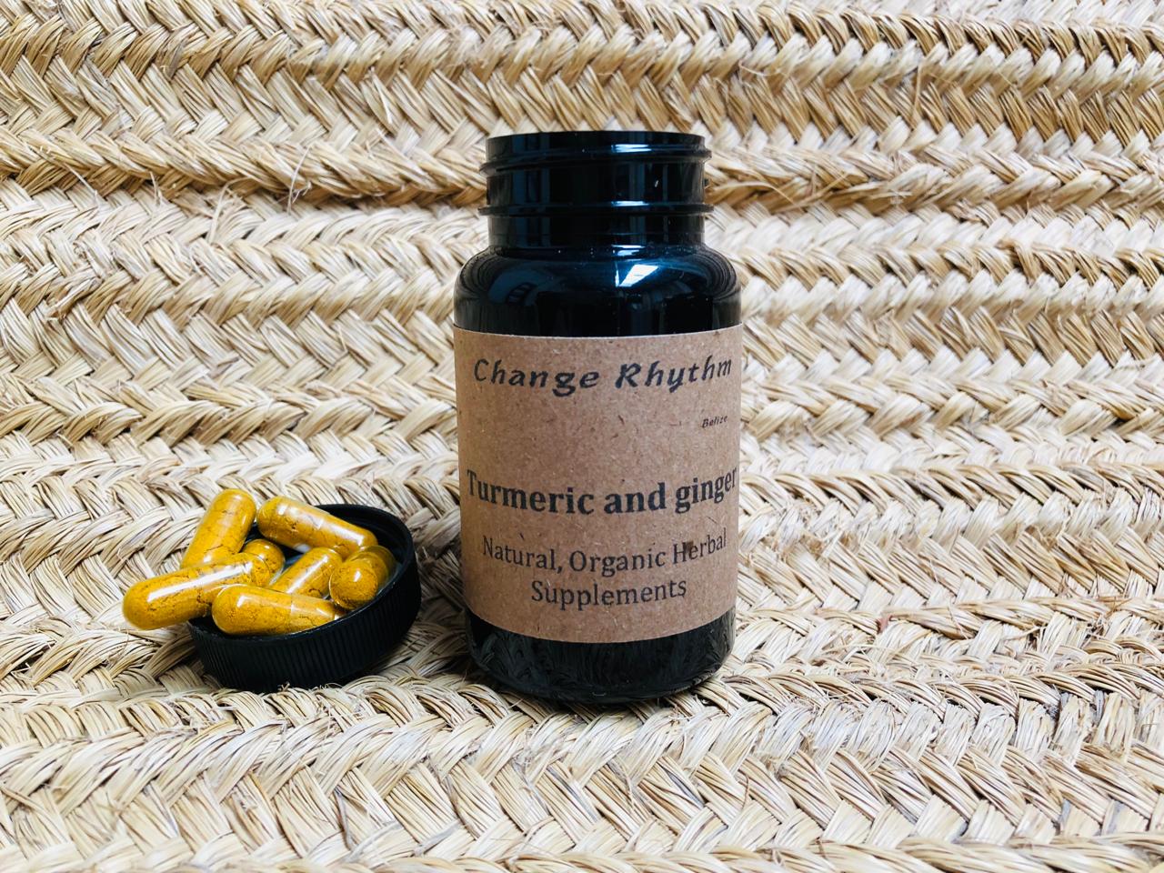 Organic Turmeric & Ginger Herbal Supplement