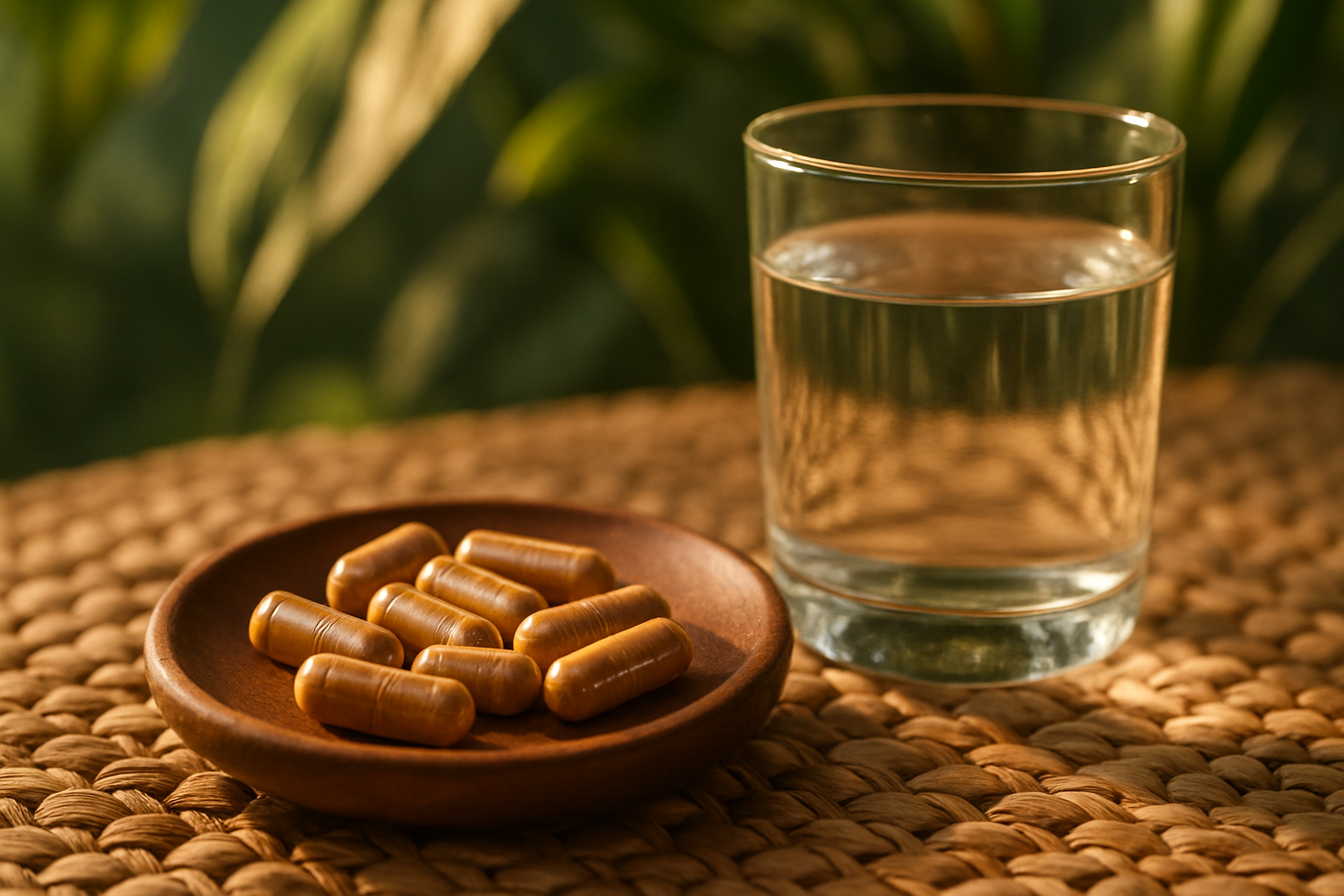 Close-up Lifestyle Shot of Supplements