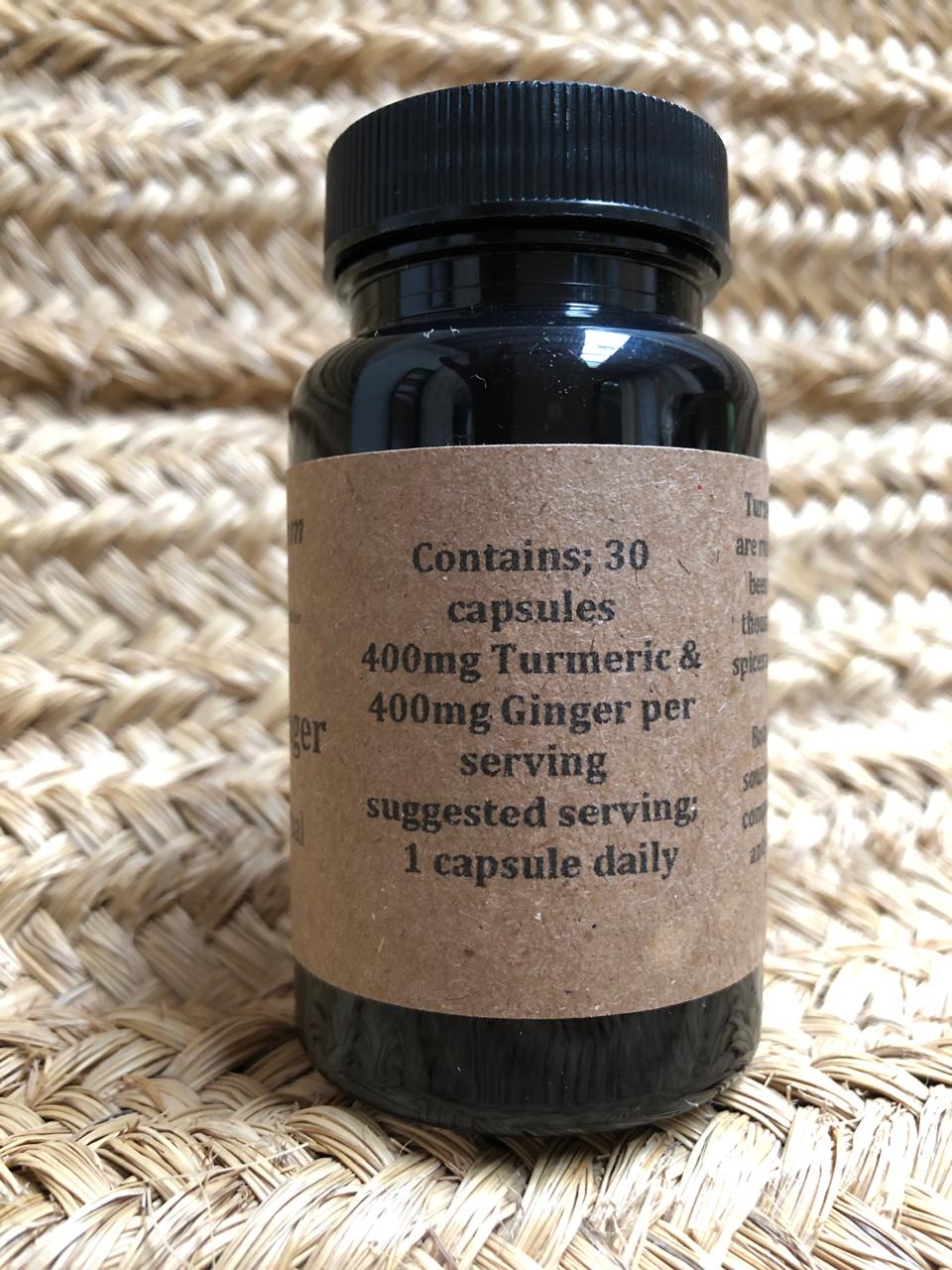 Organic Turmeric & Ginger Herbal Supplement