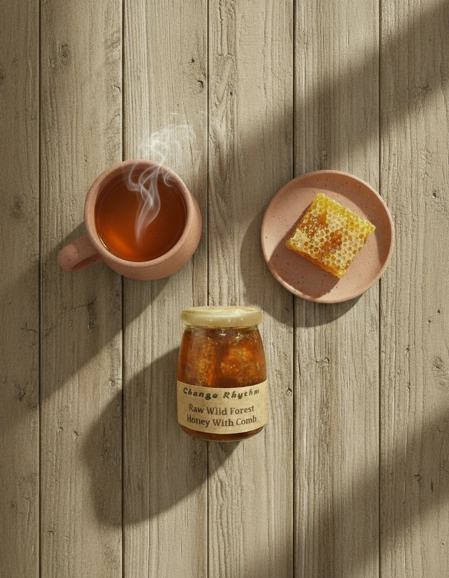 Raw Wild Forest Honey With Comb