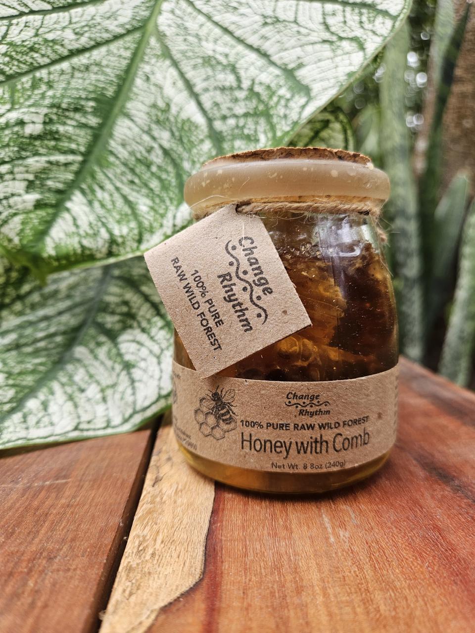 Raw Wild Forest Honey With Comb